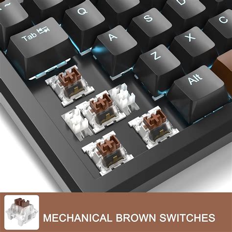 MageGee 98 Keys Mechanical Gaming Keyboard, Brown India | Ubuy
