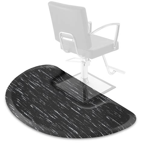 Saloniture 3 ft. x 5 ft. Barber & Salon Floor Mat for Square Chair Base ...