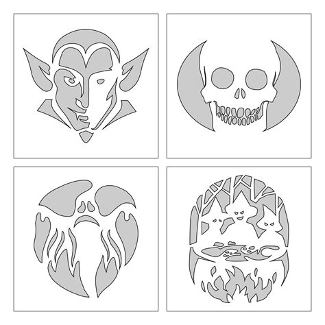 15 best free printable halloween pumpkin stencils skulls – Artofit