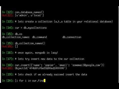 Pymongo Tutorial 的图像结果