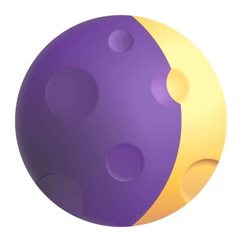 Ball And Moon Emoji