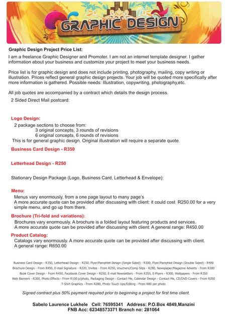 Image result for Price List PDF