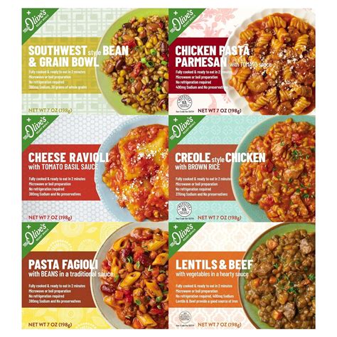 Miss Olives Variety Pack Microwavable Low Sodium Ready Meals (Bundle of ...