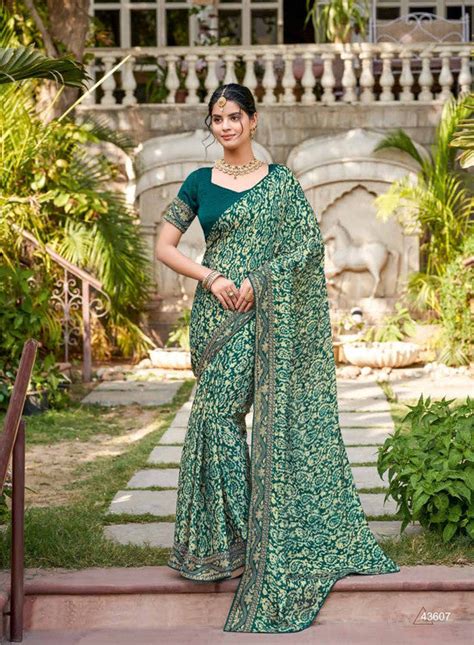 Subhash Ruhani Sb-43607 Blue Chiffon Saree – SANSKAR