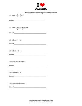 Image result for Linear Adding and Subtracting
