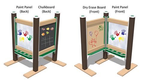 2' Paint & Magnetic Chalkboard Dry Erase Combo Panel