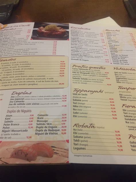 Menu em Sushi Nami restaurante, São Paulo