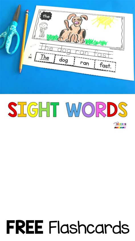 Free sight word flash cards – Artofit