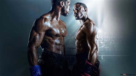 Michael B. Jordan and Jonathan Majors from Creed III 4K wallpaper download