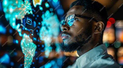 Man Looking at Computer Greenscreen 的图像结果