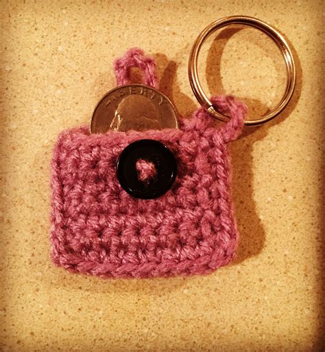 crochet quarter holder