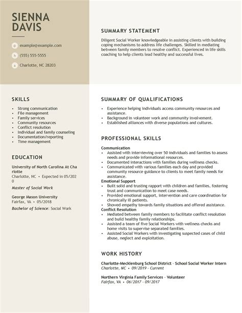 Objective Examples For Social Work Resume at Isabel Winifred blog