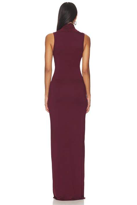 Eterne Harlow Soft Jersey Maxi Dress in Oxblood | REVOLVE