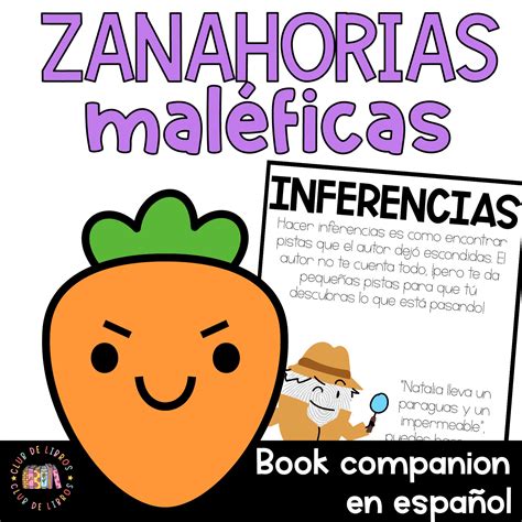 Zanahorias maléficas Book Companion en español Creepy Carrots - Jorja's ...