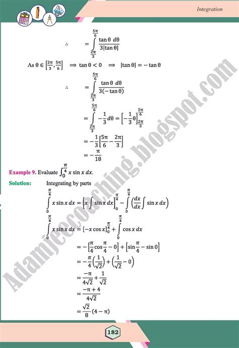 Maths Integration Class 12th 的图像结果