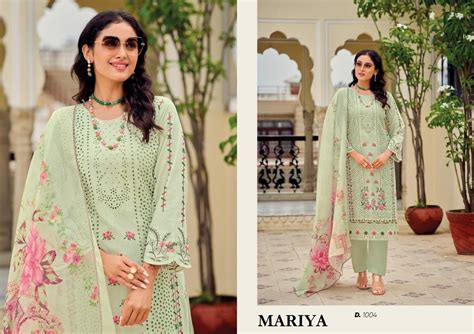 Mariya Pakistani Designer Luxury Pure Cotton Embroidered Lawn Suit ...