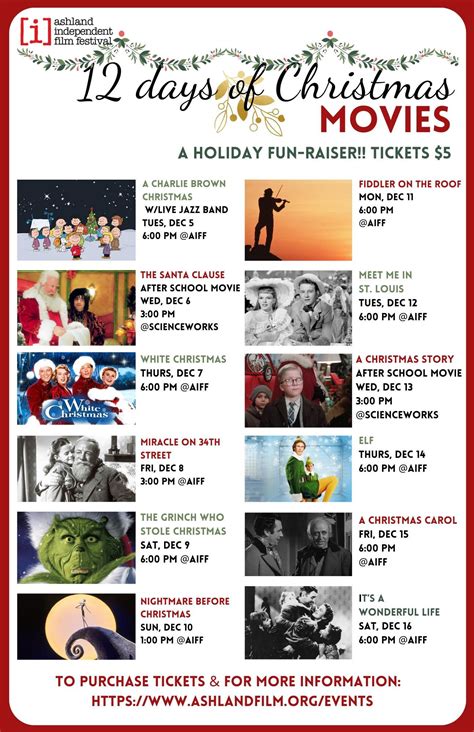 Ashland Independent Film Festival 12 Days of Christmas Movies