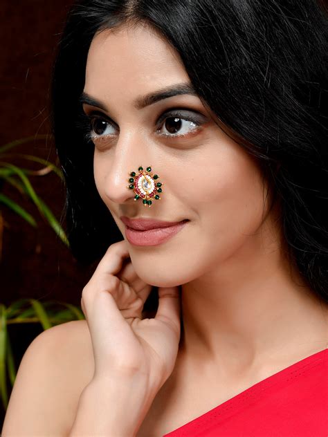 Marathi Nose Pins - Buy Maharashtrian Nose Ring Online in India ...