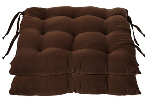 Kuber Industries Microfiber Square Chair Pad/Cushion for Office, Home ...