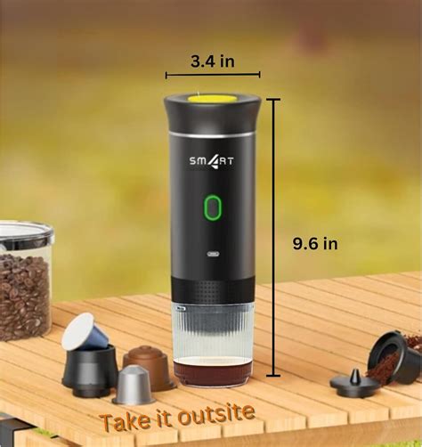 Sm4rt Battery Operated Coffee Maker, 3 in 1 Portable India | Ubuy