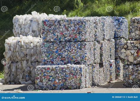 Bundles of Aluminum Cans editorial stock photo. Image of recyclables ...