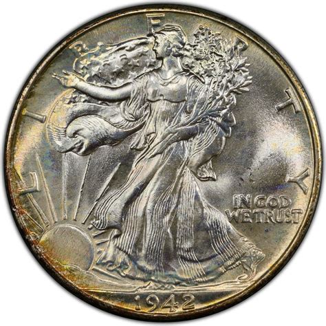 US 50C 1942 Walking Liberty Half Dollar PCGS MS67 | MA-Shops