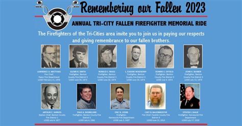 2023 Tri-City Fallen Firefighter Memorial Ride, Kennewick Fire ...