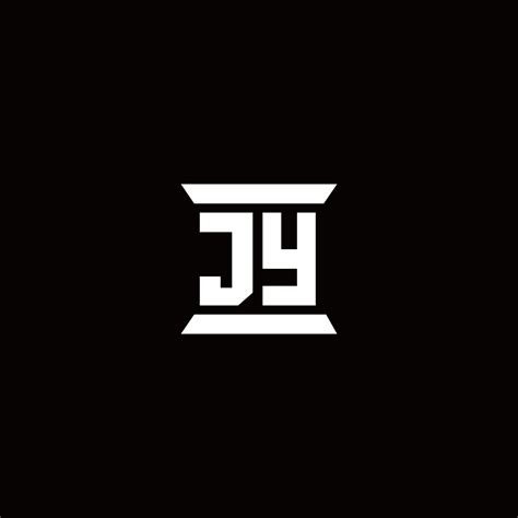 JY Logo monogram with pillar shape designs template 2963399 Vector Art ...