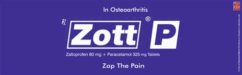 Zott P (Zaltoprofen Paracetamol)- Physician Information Page