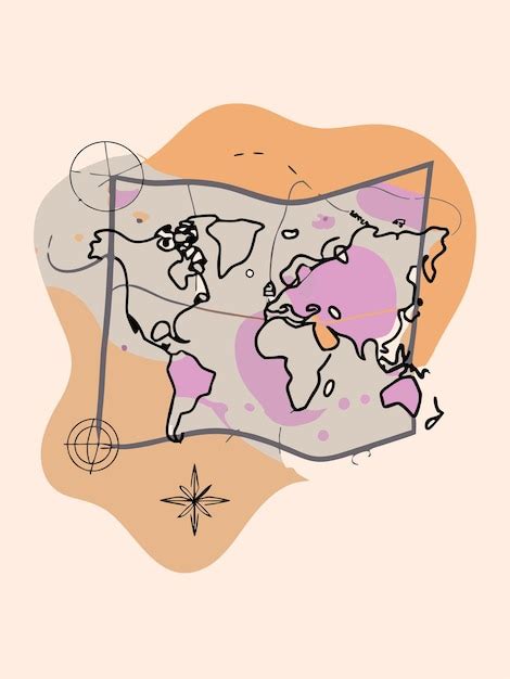 Realistic World Map Drawing 的图像结果