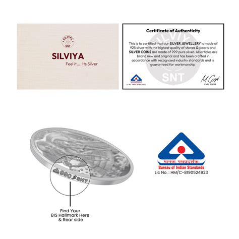 999 Silver Ashta Lakshmi Yantra Coin: Prosperity & Blessings