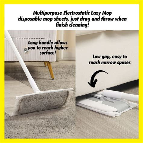 GOOD LLAMA Electrostatic Mop Disposable Dry Wet Sheet Anti-bacterial ...