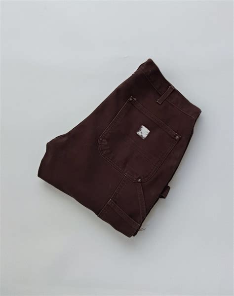 Vintage Carhartt Brown Carpenter Jeans Carhartt Brown Jeans With Side ...