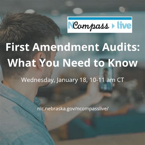 NCompass Live: First Amendment Audits: What You Need to Know | Nebraska ...