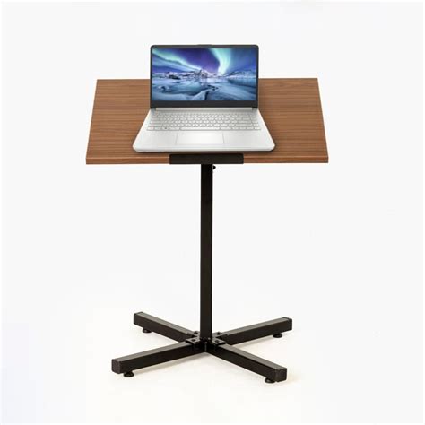 Buy Helios Zaria Height Adjustable Fixed Table - Brown from Helios by ...
