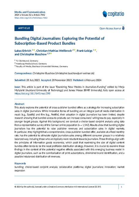 Ma C 12 - Bundling Digital Journalism Exploring the Potential of ...