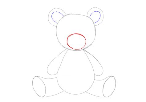 Teddy Bear Head Drawing