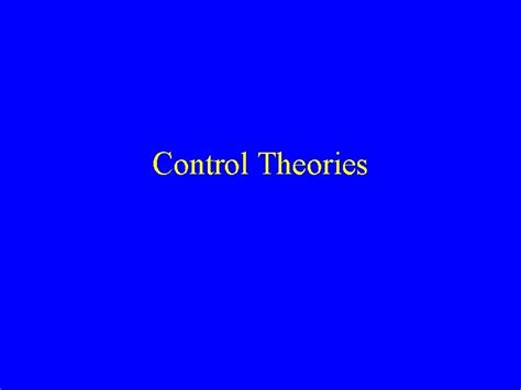 Controller Control Theory 的图像结果