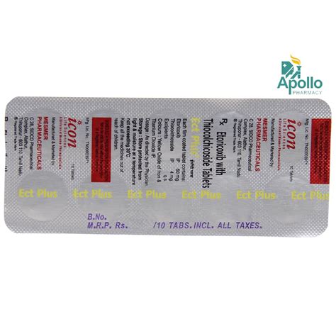 ECT Plus Tablet 10's Price, Uses, Side Effects, Composition - Apollo ...