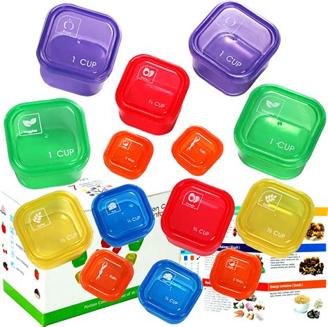 Amazon.com: miaform Portion Control Container and Food Plan (Labeled 28 ...
