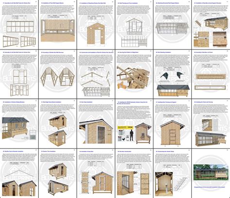 8×8 15 20 25 chickens coop diy chicken coop plans chicken pen plans ...