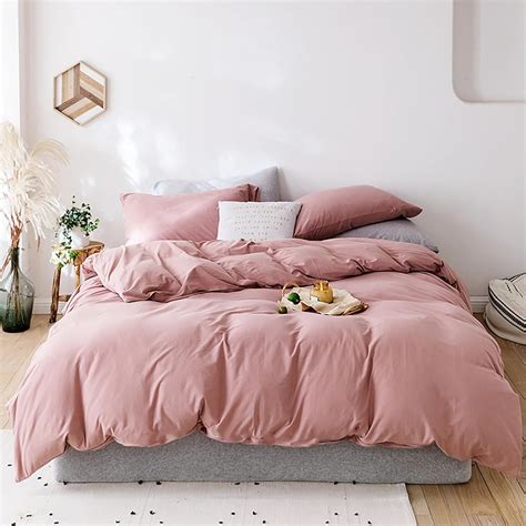 Amazon.com: Cottonight Pink Comforter Set Twin Blush Pink Bedding ...