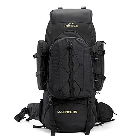 Tripole Colonel 95 Litres Rucksack + Detachable Day Pack, Black - Price ...