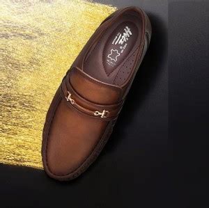 Hitz Brown Leather Slip-on Comfort Shoes For Men - Buy Hitz Brown ...