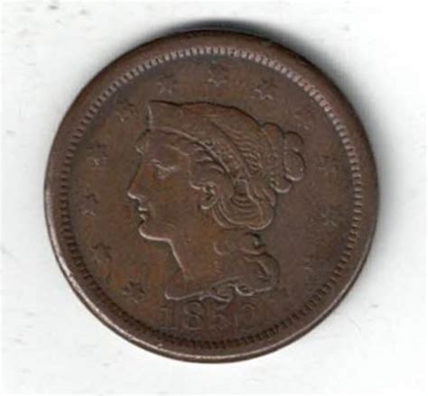 1850 USA Copper Liberty Head One Cent Coin | Dorset Coin Company