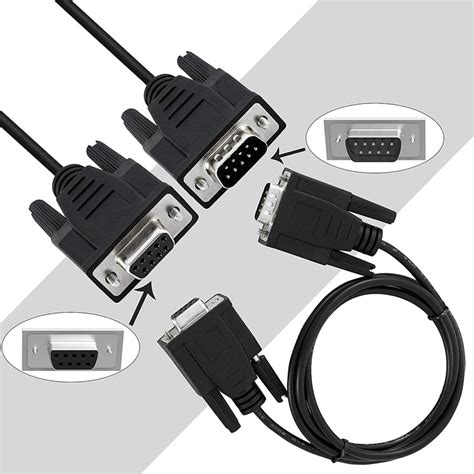 Db9 Cable 9 Pin Male To Female Rs232 Serial Extension Cable - 1.2M ...