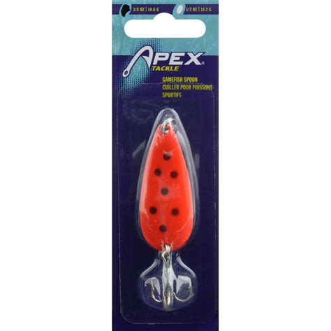 Apex Gamefish Spoon Fishing Lure Kit, Orange/Black, 3/8-Ounce : Amazon ...