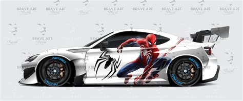 Buy Spiderman Car Wrap, Comics Superhero, Universal Size, Car Vinyl ...