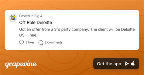 Off Role Deloitte - Grapevine