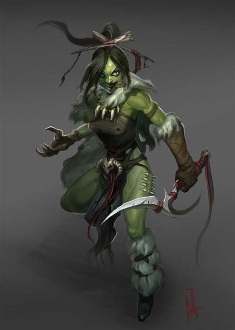 Female Half Orc Monk